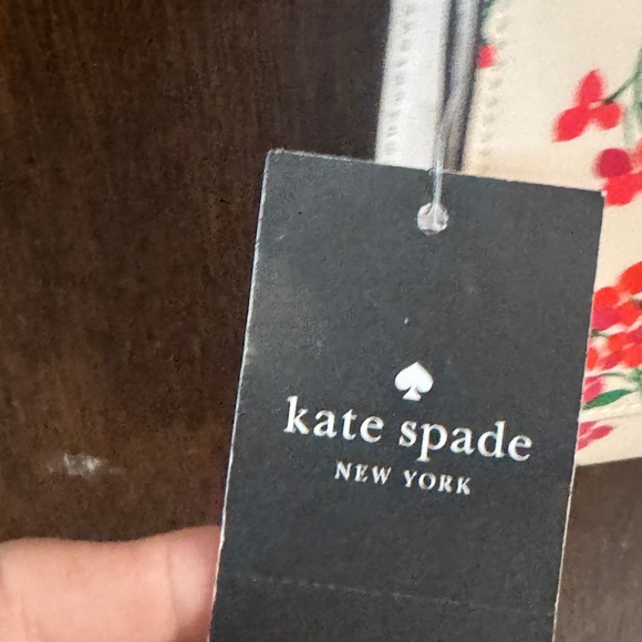 Kate Spade Pale Pink Crossbody with Red Floral Print - Picture 6 of 7